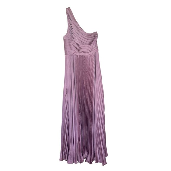 Azazie One-Shoulder Maxi Dress in Mauve - Picture 3 of 16